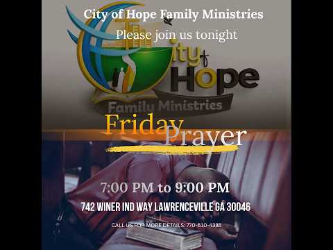 Friday Prayer Night 08/21/2026